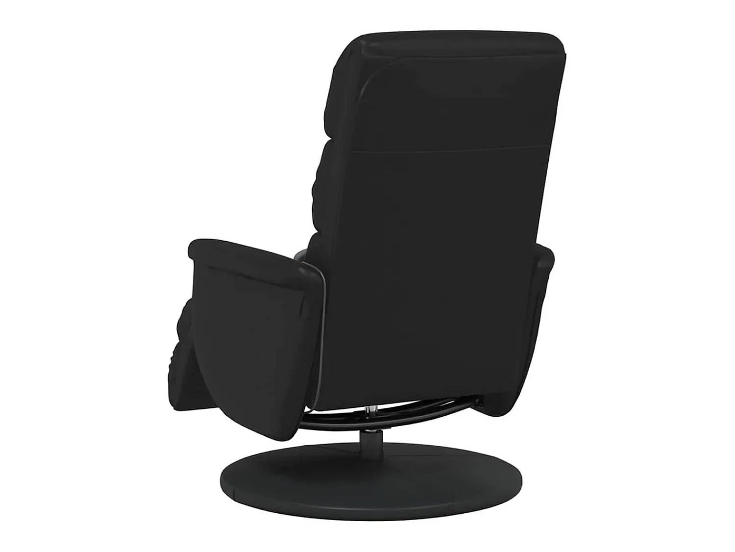 Poltrona| Cadeira massagens reclinável comapoio pés couro artificial SHL80070 Preto