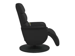 Poltrona| Cadeira massagens reclinável comapoio pés couro artificial SHL80070 Preto