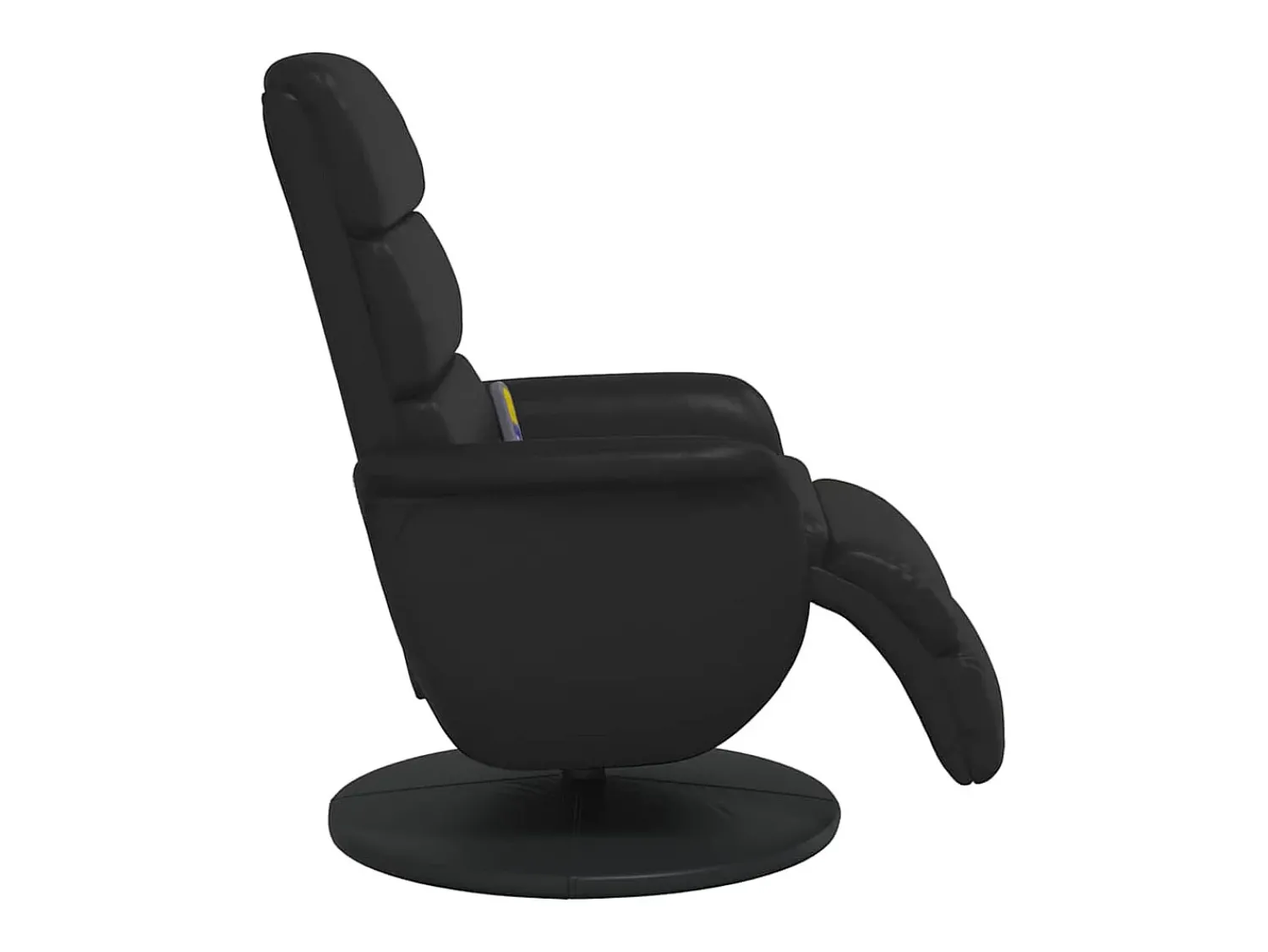 Poltrona| Cadeira massagens reclinável comapoio pés couro artificial SHL80070 Preto