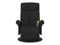 Cadeira massagens reclinável com apoio de pés tecido SHL645427^ Poltrona