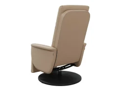 Poltrona| Cadeira massagens reclinável comapoio pés couro arti. cappuccino SHL611280 Castanho