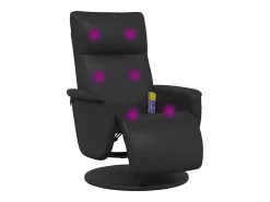 Cadeira massagens reclinável comapoio pés couro artificial SHL777645^ Poltrona