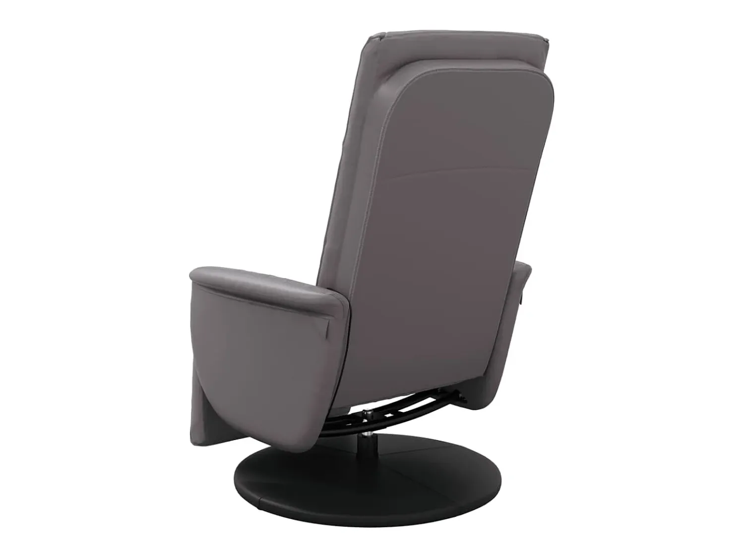 Poltrona| Cadeira massagens reclinável comapoio pés couro artificial cinza SHL999059 Cinzento