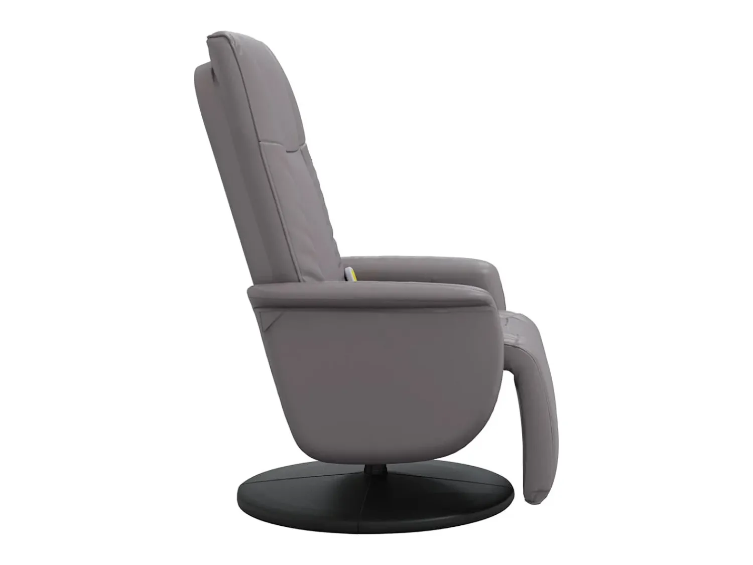 Poltrona| Cadeira massagens reclinável comapoio pés couro artificial cinza SHL999059 Cinzento