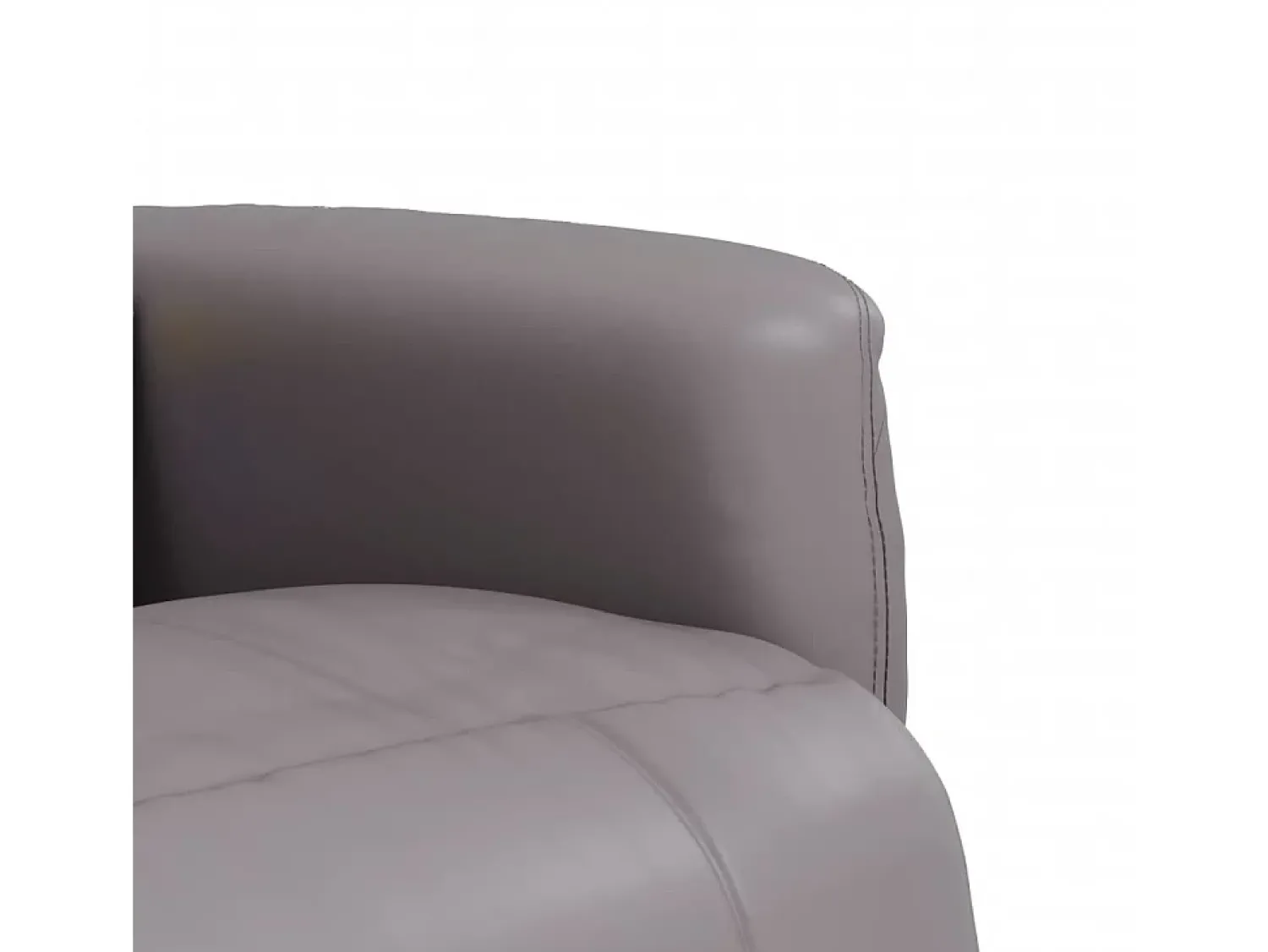 Poltrona| Cadeira massagens reclinável comapoio pés couro artificial cinza SHL999059 Cinzento