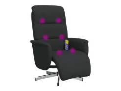 Poltrona| Cadeira massagens reclinável com apoio de pés tecido SHL576022 Preto
