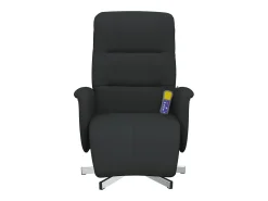 Poltrona| Cadeira massagens reclinável com apoio de pés tecido SHL576022 Preto