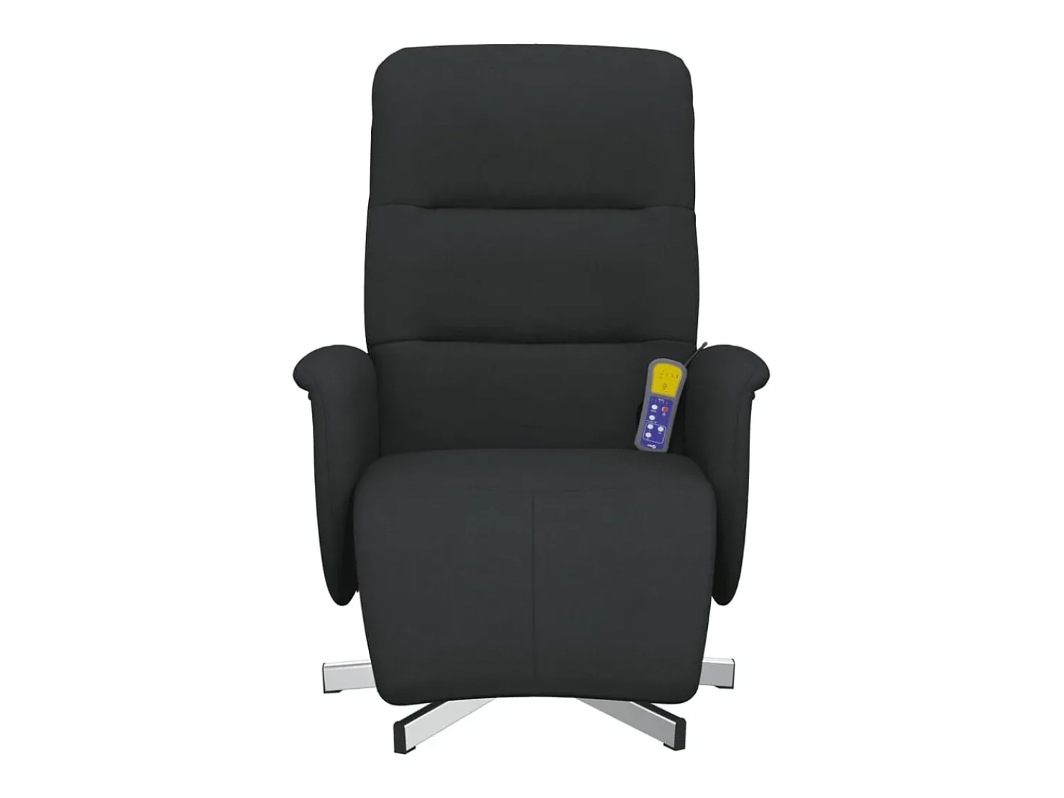 Poltrona| Cadeira massagens reclinável com apoio de pés tecido SHL576022 Preto