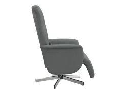Poltrona* Cadeira massagens reclinável com apoio pés tecido cinza-escuro SHL359213 Cinza antracite