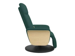 Poltrona* Cadeira massagens reclinável com apoio pés tecido verde-escuro SHL932236 Verde pinho