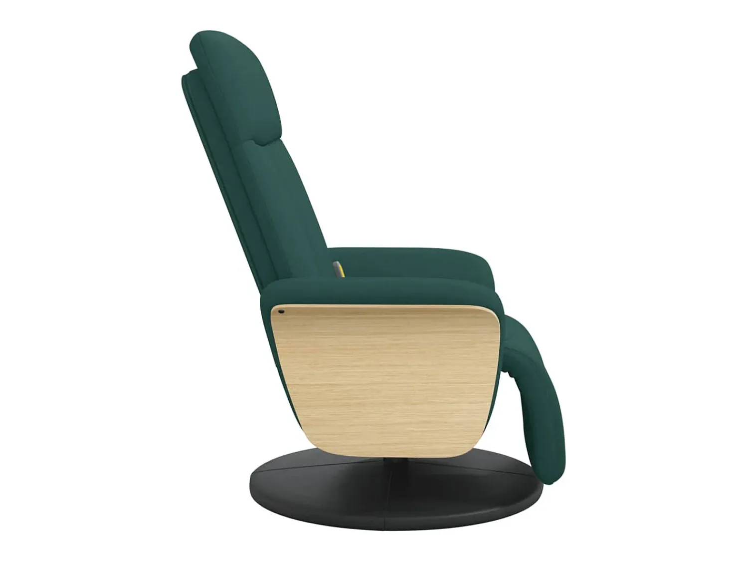 Poltrona* Cadeira massagens reclinável com apoio pés tecido verde-escuro SHL932236 Verde pinho