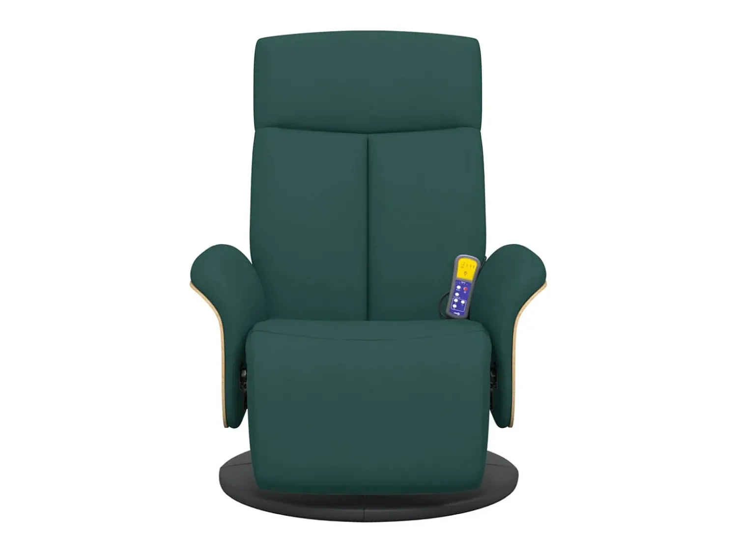 Poltrona* Cadeira massagens reclinável com apoio pés tecido verde-escuro SHL932236 Verde pinho