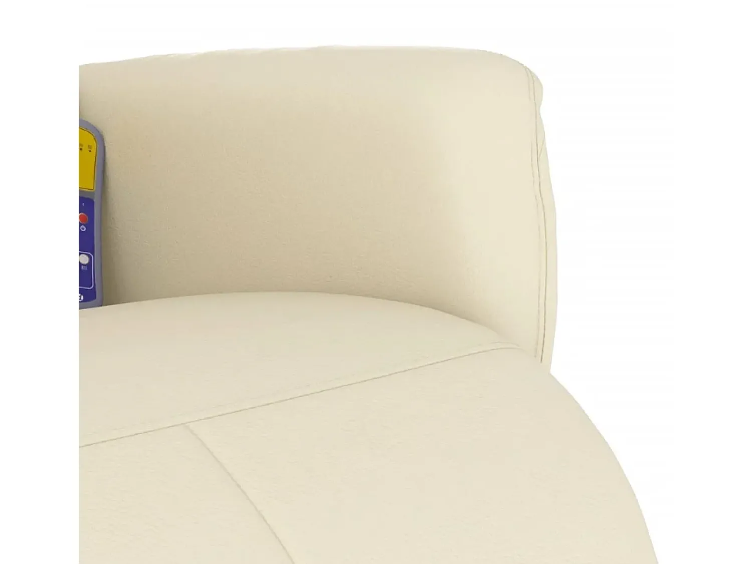 Poltrona* Cadeira massagens reclinável comapoio pés couro artificial SHL659329 Creme