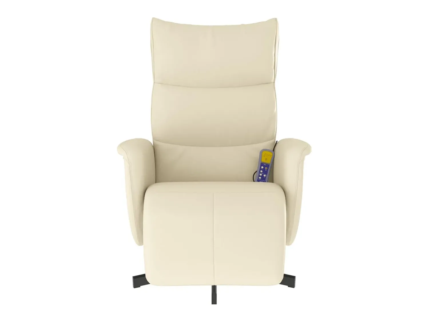 Poltrona* Cadeira massagens reclinável comapoio pés couro artificial SHL659329 Creme