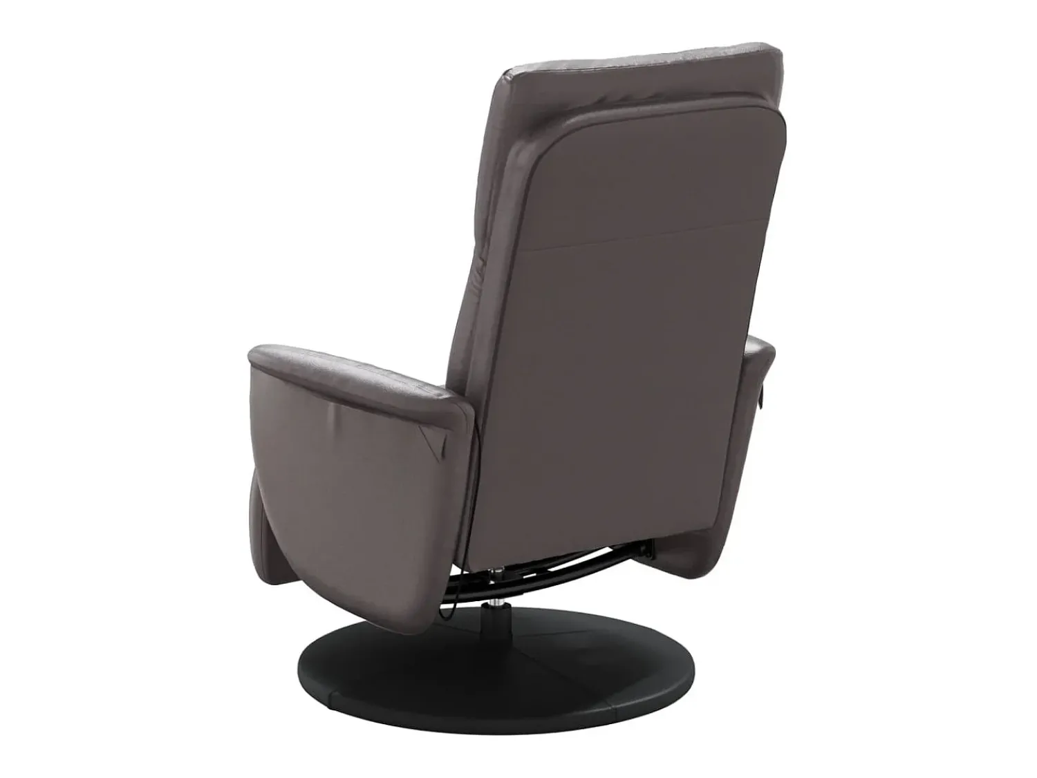 Poltrona| Cadeira massagens reclinável comapoio pés couro artificial cinza SHL2799 Cinzento