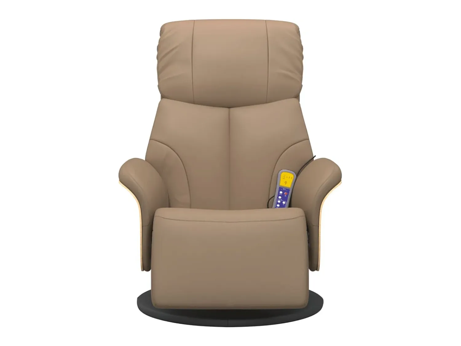 Poltrona* Cadeira massagens reclinável comapoio pés couro arti. cappuccino SHL907551 Castanho