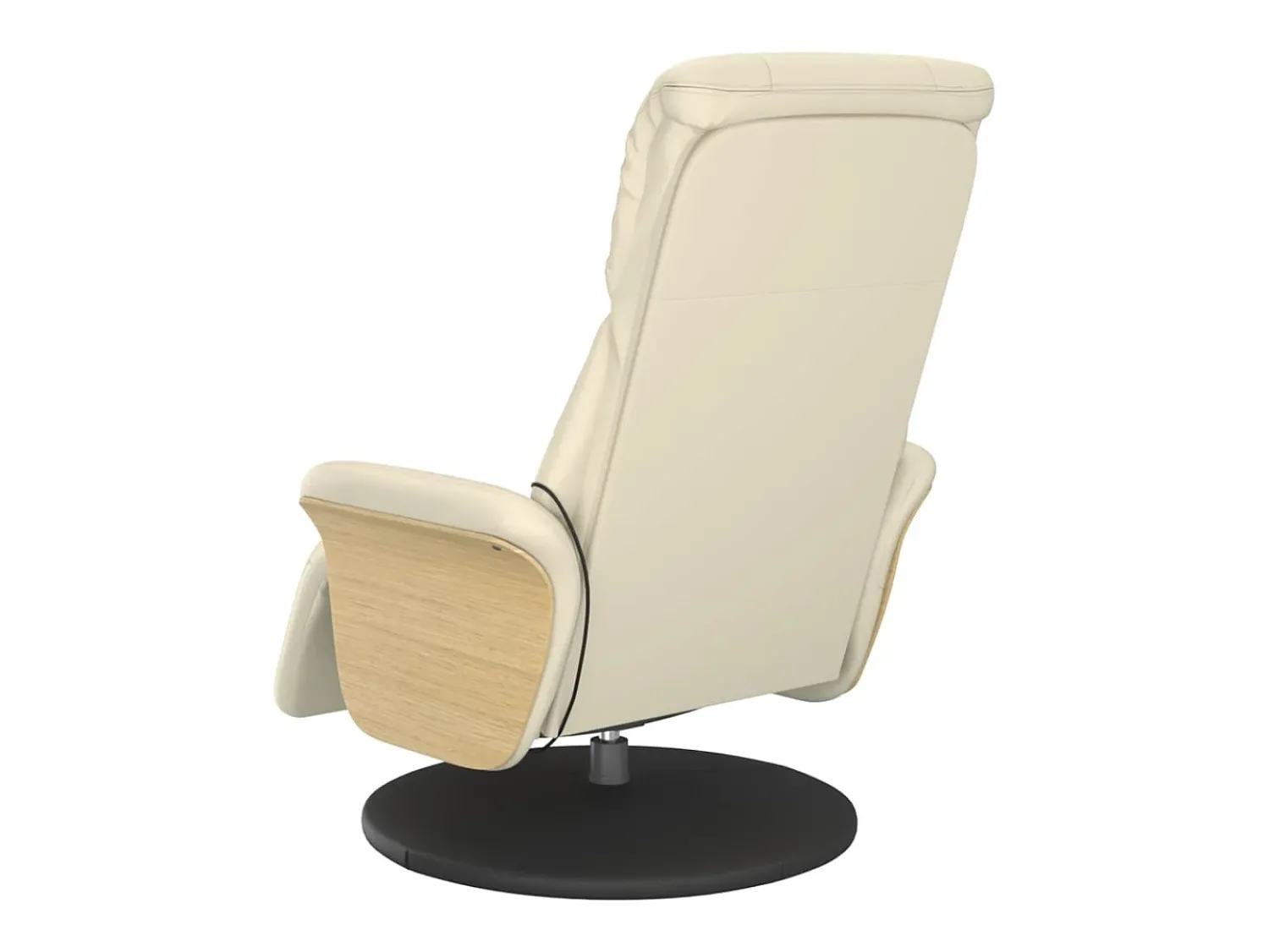 Poltrona* Cadeira massagens reclinável comapoio pés couro artificial SHL132072 Creme