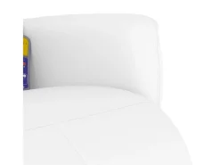 Hot Cadeira massagens reclinável comapoio pés couro artif. SHL151274 Branco