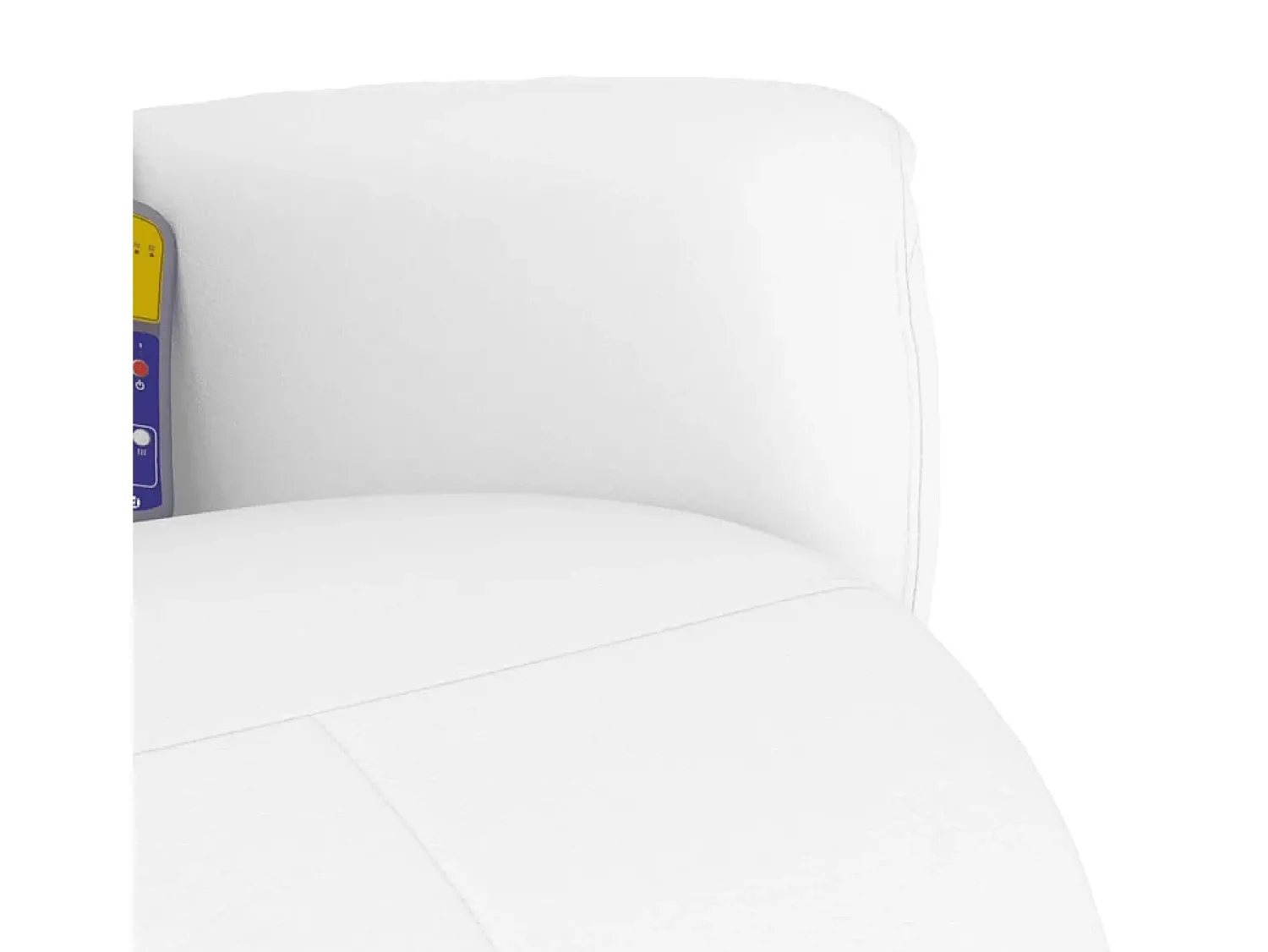 Hot Cadeira massagens reclinável comapoio pés couro artif. SHL151274 Branco