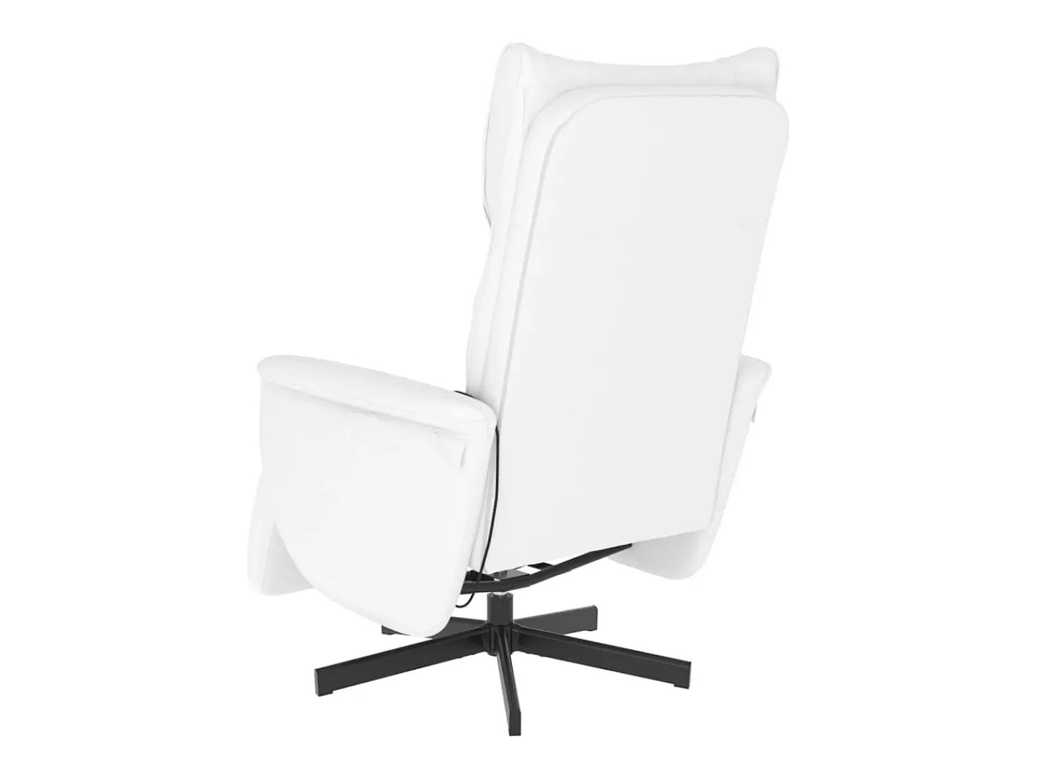 Hot Cadeira massagens reclinável comapoio pés couro artif. SHL151274 Branco