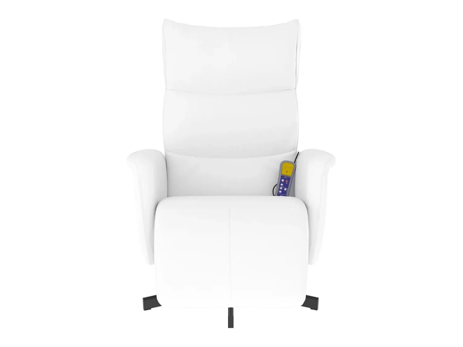 Hot Cadeira massagens reclinável comapoio pés couro artif. SHL151274 Branco