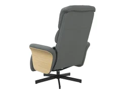Best Cadeira massagens reclinável com apoio pés tecido cinza-escuro SHL239845 Cinza antracite