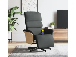 Best Cadeira massagens reclinável com apoio pés tecido cinza-escuro SHL239845 Cinza antracite