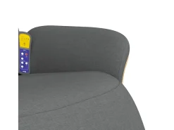 Best Cadeira massagens reclinável com apoio pés tecido cinza-escuro SHL239845 Cinza antracite