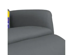 Cadeira massagens reclinável comapoio pés couro artificial cinza SHL447585^ Poltrona