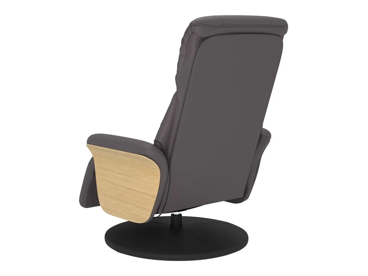 Poltrona* Cadeira massagens reclinável comapoio pés couro artificial cinza SHL36453 Cinzento