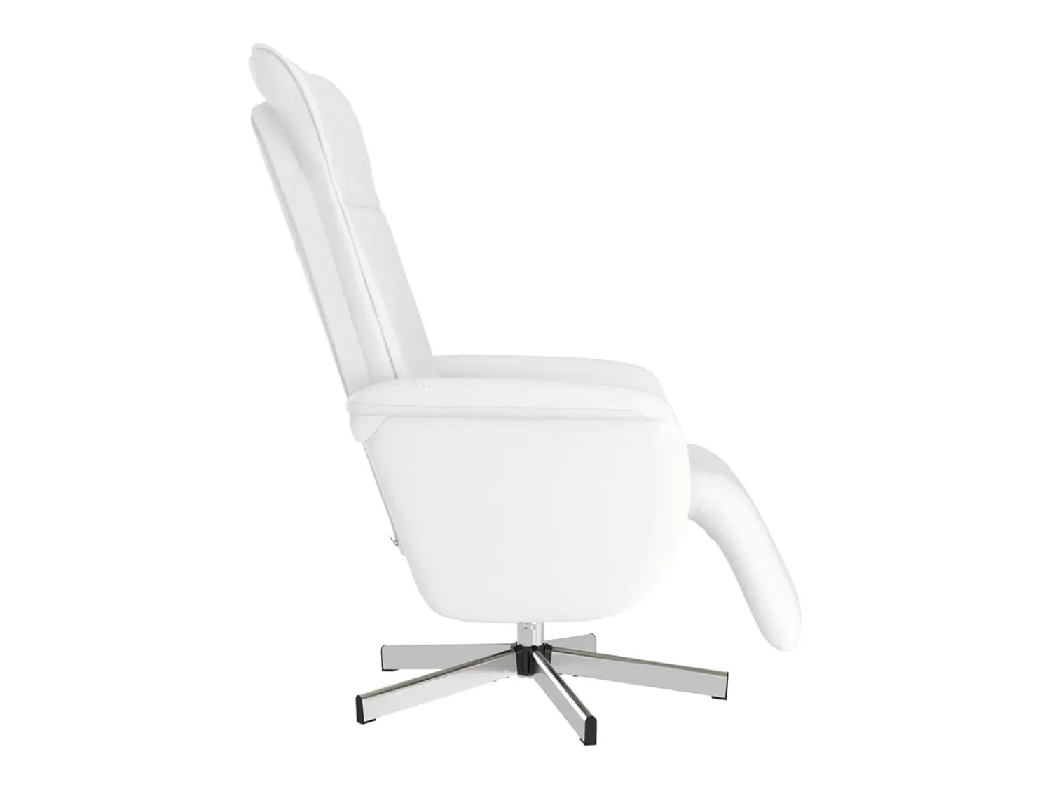 Discount Cadeira massagens reclinável comapoio pés couro artif. SHL700040 Branco