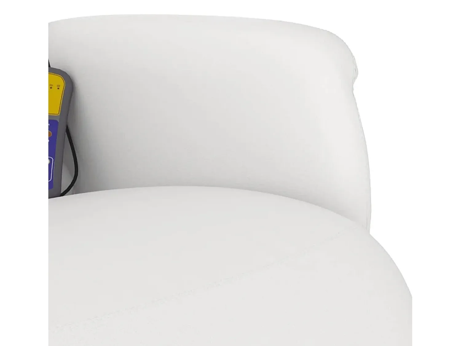 Discount Cadeira massagens reclinável comapoio pés couro artif. SHL700040 Branco