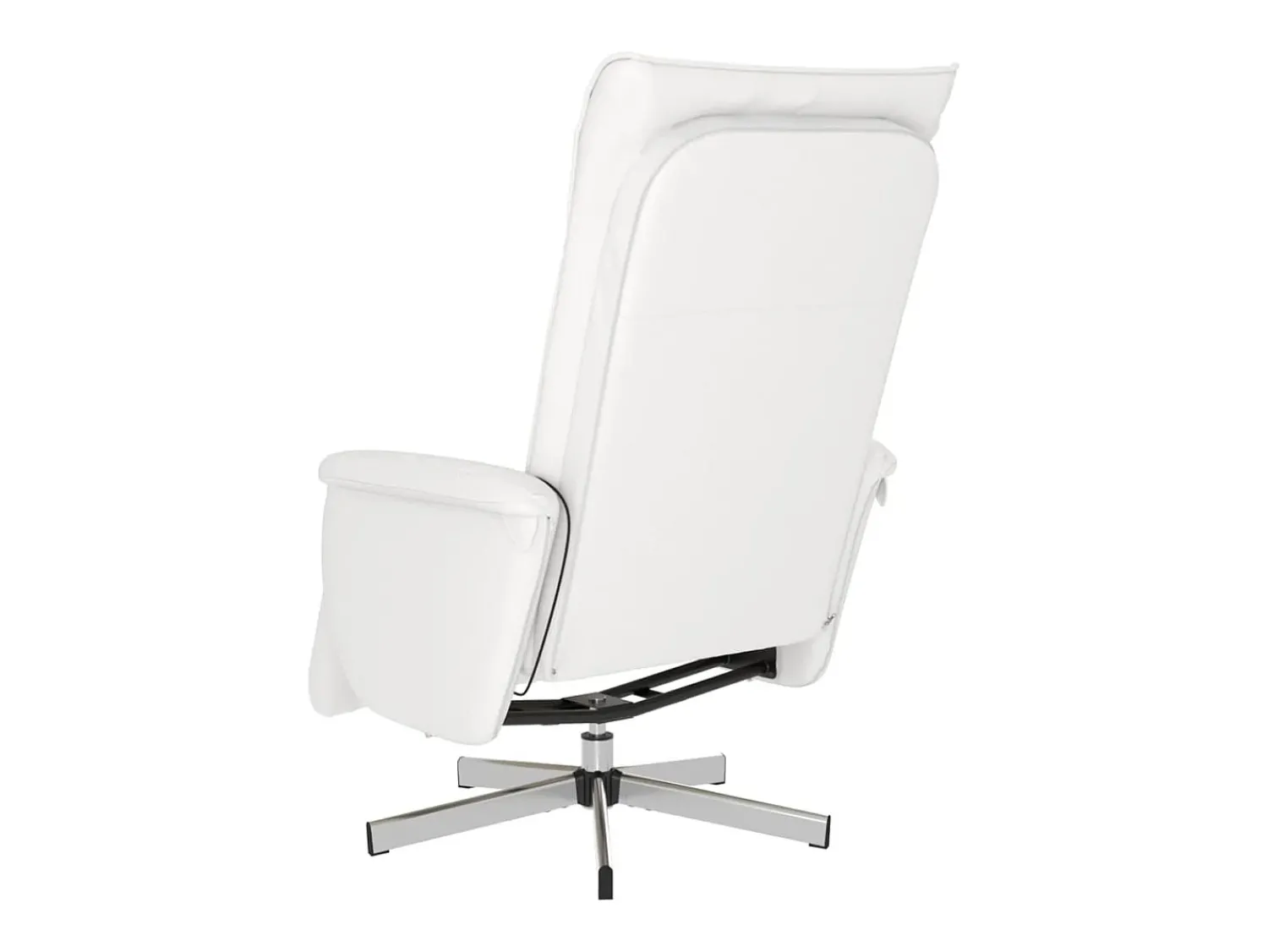 Discount Cadeira massagens reclinável comapoio pés couro artif. SHL700040 Branco