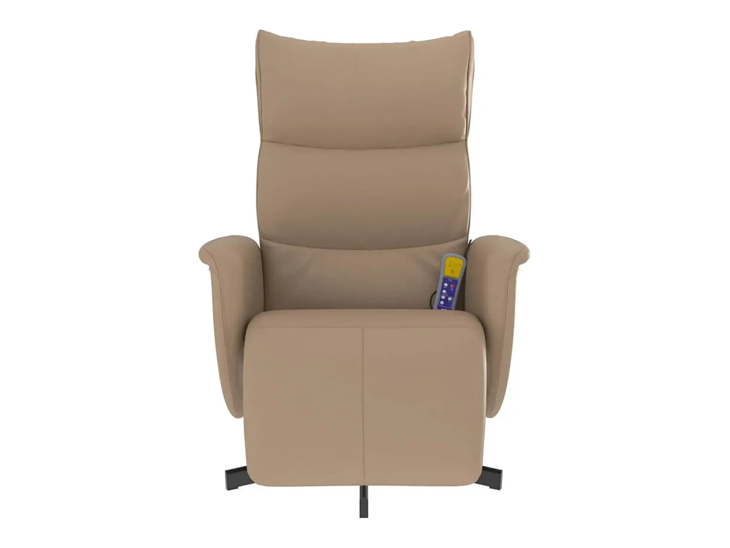 Poltrona| Cadeira massagens reclinável comapoio pés couro arti. cappuccino SHL623107 Castanho