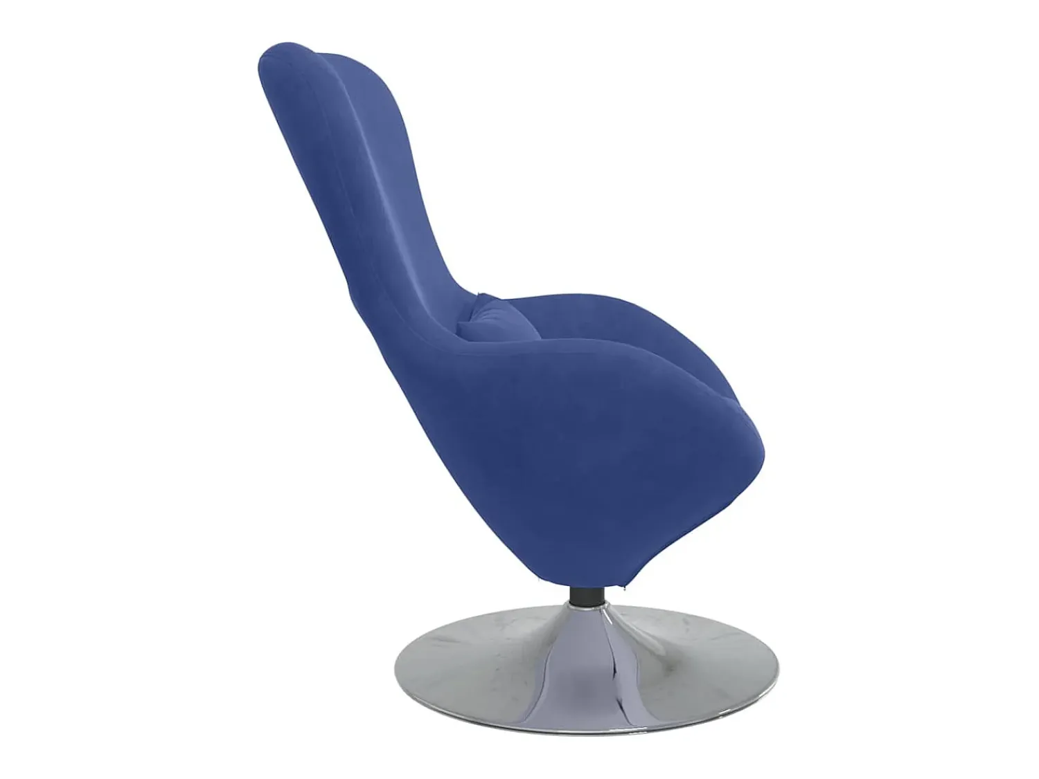Poltrona|vidaxl Cadeira ovo Polícia Veludo Azul
