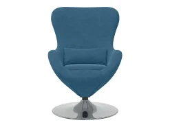 Best vidaxl Cadeira ovo Veludo Azul