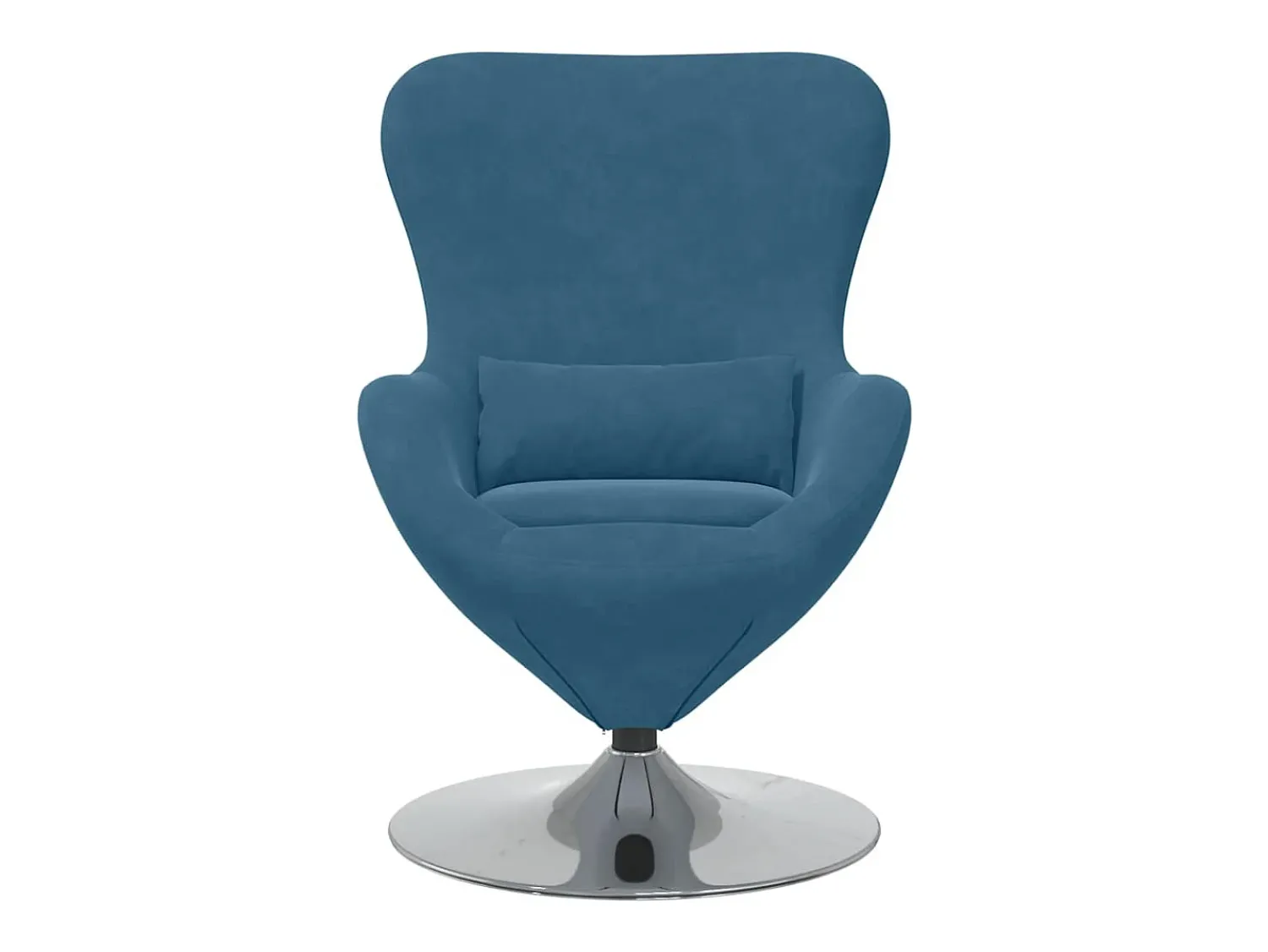 Best vidaxl Cadeira ovo Veludo Azul