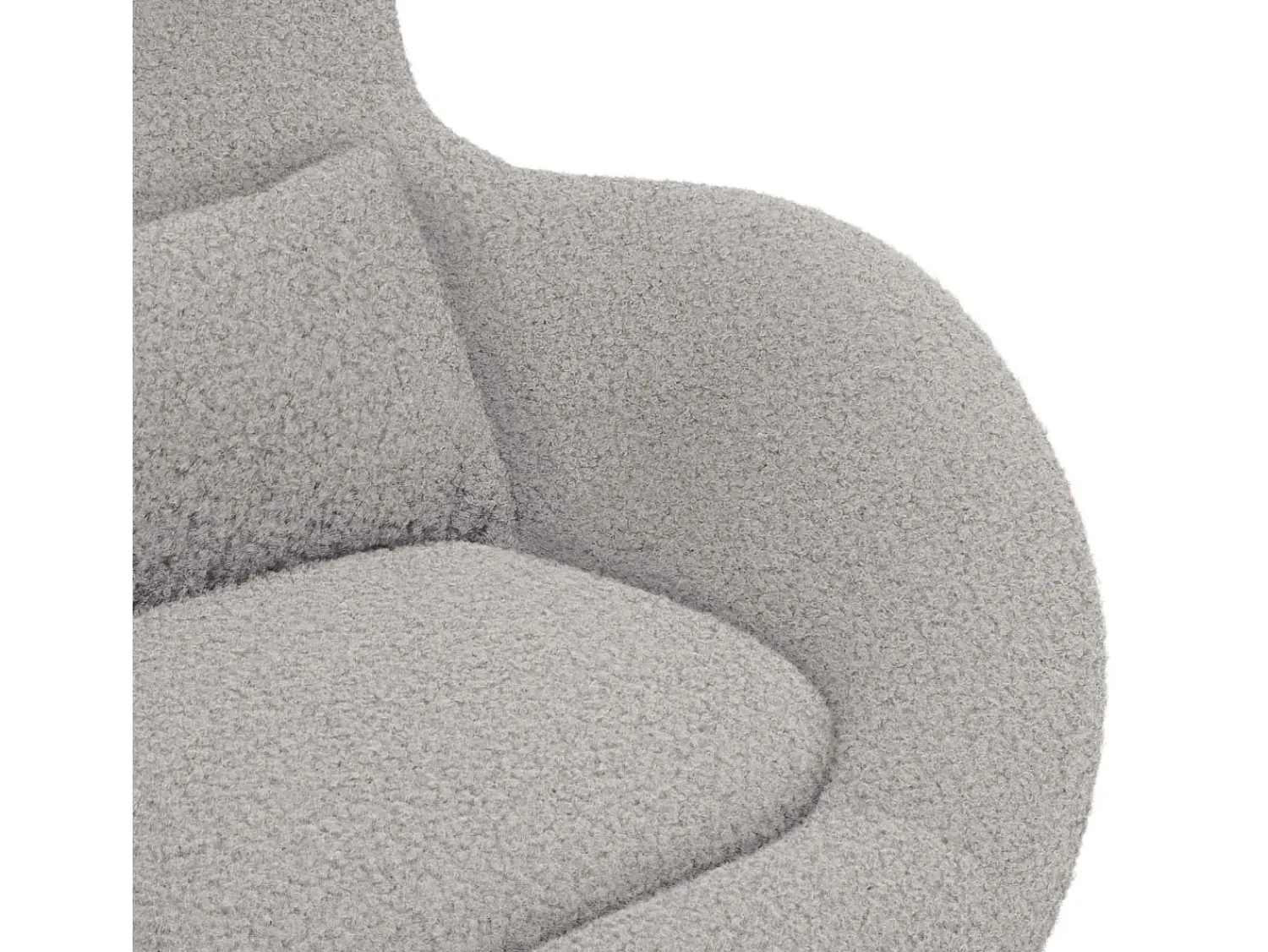 Poltrona*vidaxl Cadeira ovo Cinzento-claro 63 x 73 x 90 cm tecido Cinzento claro