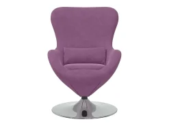 Poltrona|vidaxl Cadeira ovo Roxo Veludo Violeta