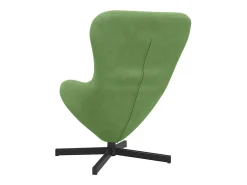 vidaxl Cadeira ovo Claro 63 x 73 x 90 cm Veludo^ Poltrona