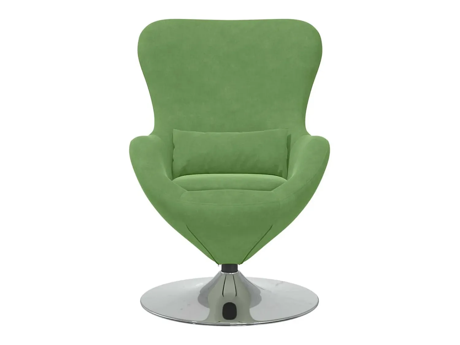 Poltrona|vidaxl Cadeira ovo Claro Veludo Verde