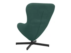 Poltrona*vidaxl Cadeira ovo Escuro 63 x 73 x 90 cm Veludo Verde