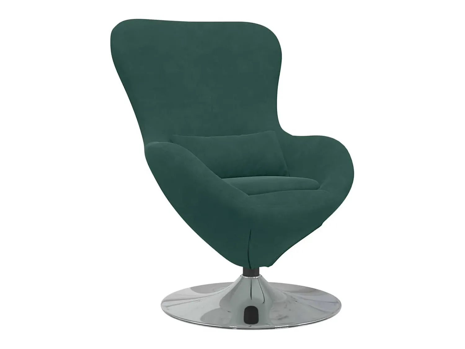Poltrona|vidaxl Cadeira ovo Escuro Veludo Verde