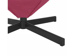 Poltrona*vidaxl Cadeira ovo Vinho 63 x 73 x 90 cm Veludo Vermelho