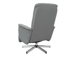 Best vidaxl Cadeira reclinável com apoio de pés tecido -claro Cinzento