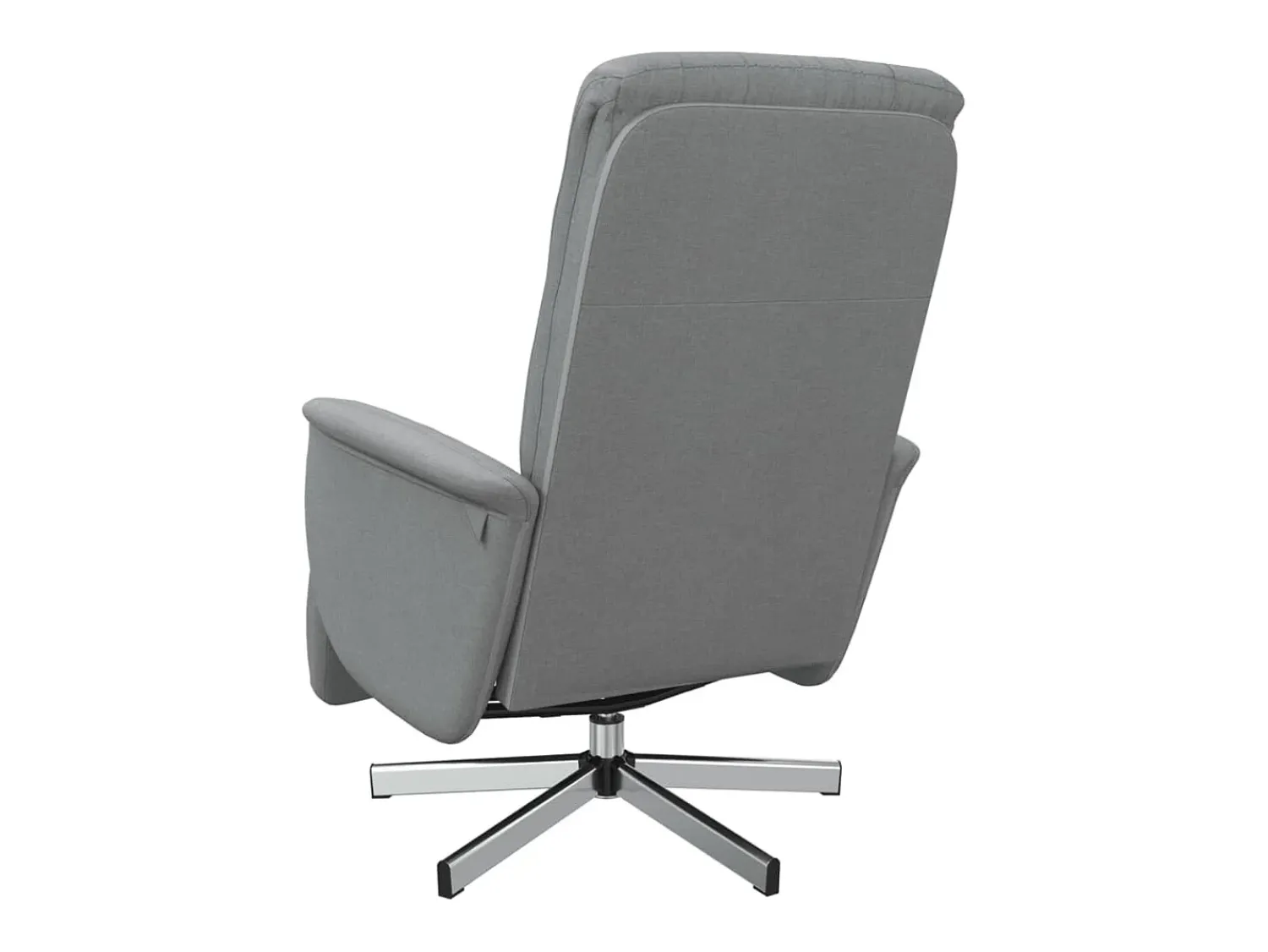 Best vidaxl Cadeira reclinável com apoio de pés tecido -claro Cinzento