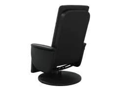 Best Cadeira reclinável com apoio de pés couro artificial PT689240 Preto