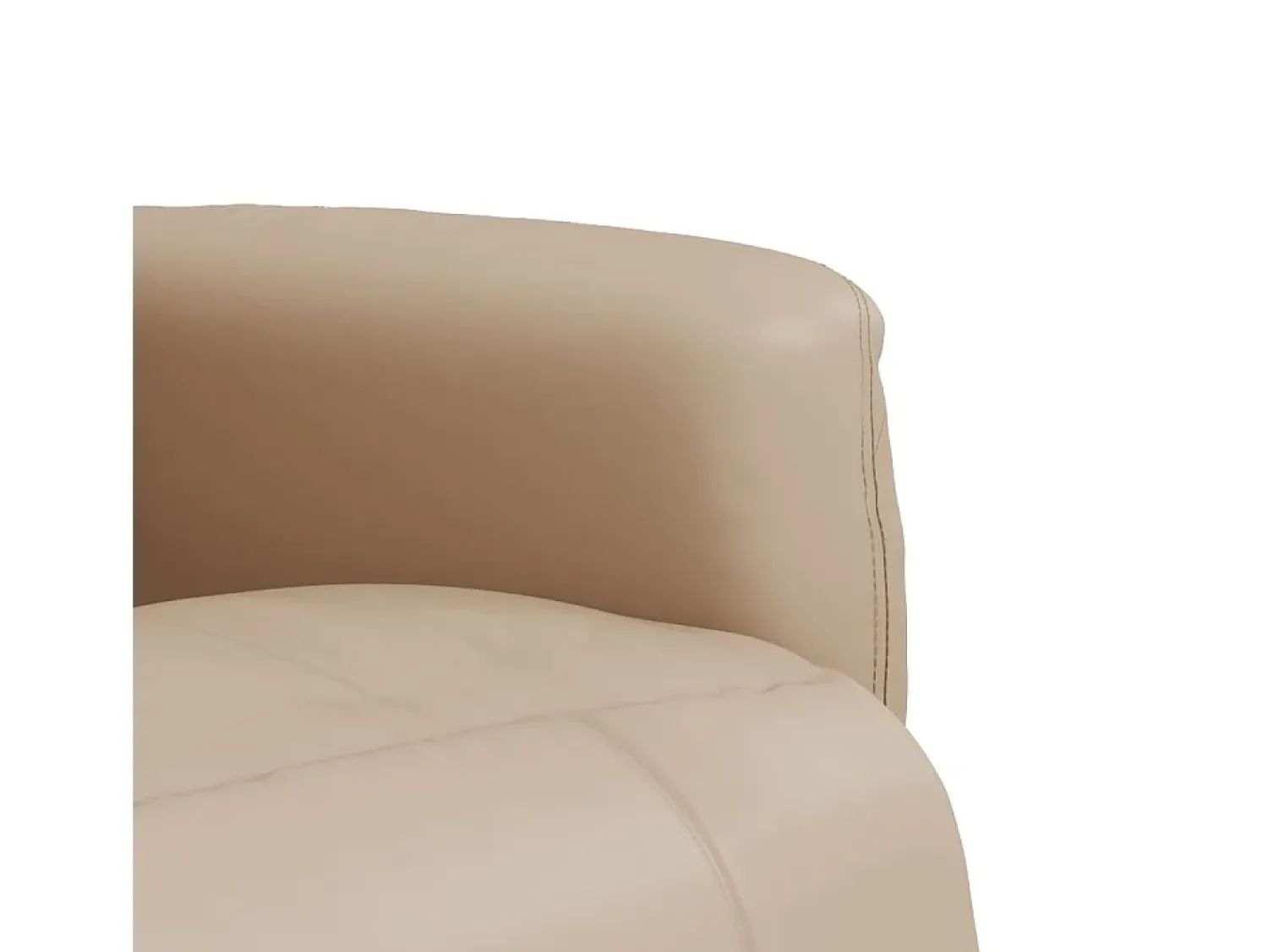 vidaxl Cadeira reclinável com apoio de pés couro artificial cappuccino Castanho