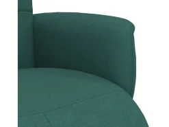 Poltrona*vidaxl Cadeira reclinável com apoio de pés tecido tecido -escuro Verde