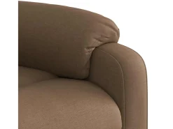 Hot vidaxl Cadeira reclinável tecido Castanho